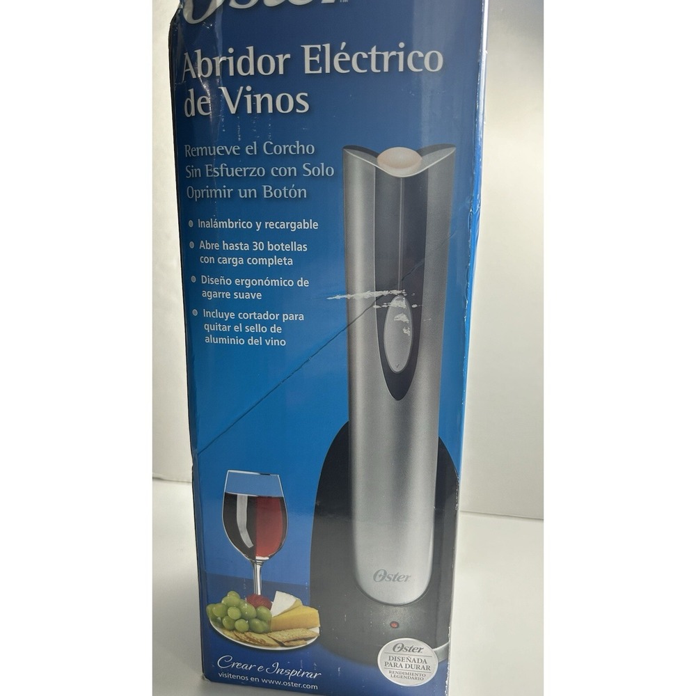 Oster Electric Wine Opener - Silver -